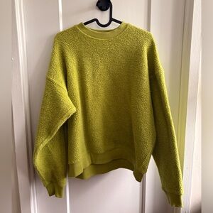 Outdoor Voices Lime Green Crew Neck Sweater
